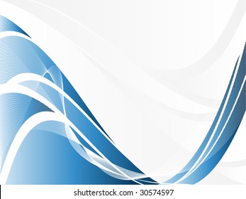 abstract vector modern backdrop with wavy lines and copy space