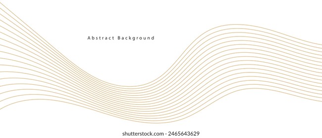 Abstract vector modern background with orange waves