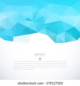 abstract vector modern background with three item template for design straight water abstraction scene numeric glassware wash cloud trendy site blue ripple clouds luxurious light refreshing science co