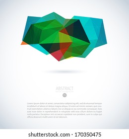 abstract vector modern background with triangle object line white star colourful abstraction background scene multicolor digital fashionable graceful site employment blue luxurious light print art con