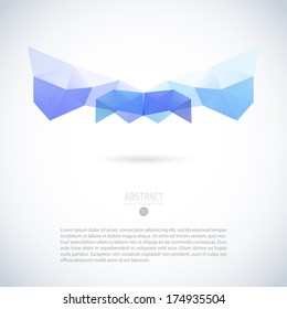 Abstract vector modern background with triangle object