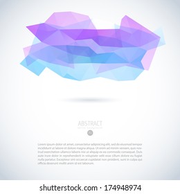 Abstract vector modern background with triangle object