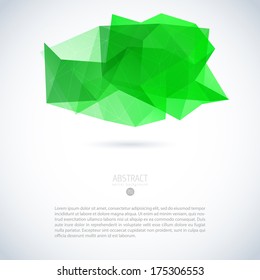 Abstract vector modern background with triangle object