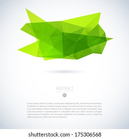 Abstract vector modern background with triangle object