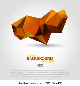 Abstract vector modern background with triangle object. Vector EPS 10 illustration.