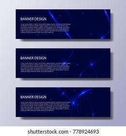 Abstract vector modern banners with lines and waves / annual report /design templates / future Poster template design