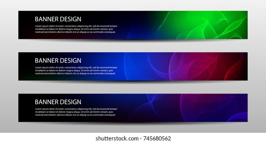  Abstract vector modern brochure or banner with wavy lines / annual report /design templates / future Poster template design