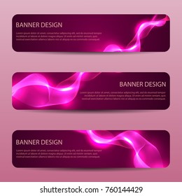 Abstract vector modern brochure or banner with wavy lines / annual report /design templates / future Poster template design
