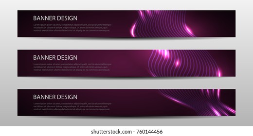 Abstract vector modern brochure or banner with wavy lines / annual report /design templates / future Poster template design
