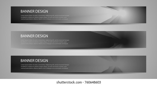 Abstract vector modern brochure or banner in gray color 