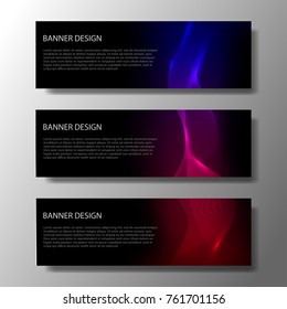 Abstract vector modern brochure or banner with wavy lines / annual report / design templates / future Poster template design