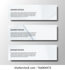 Abstract vector modern brochure or banner with wavy lines / annual report /design templates / future Poster template design