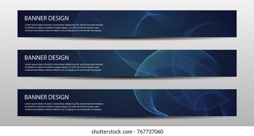 Abstract vector modern brochure or banner with wavy lines / annual report /design templates / future Poster template design