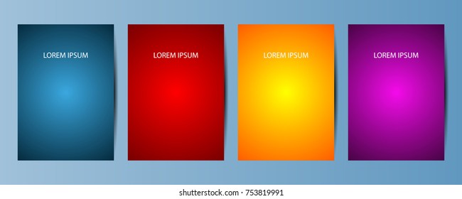 abstract vector modern brochure in bright colors / annual report / design templates / future Poster template design