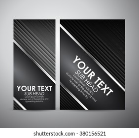 Abstract vector modern brochure design template with hi-tech background.