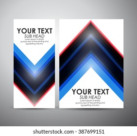 Abstract vector modern brochure design template with geometric hi-tech background.