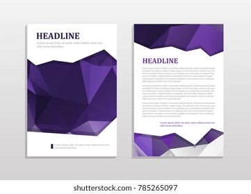 Abstract vector modern brochure design template