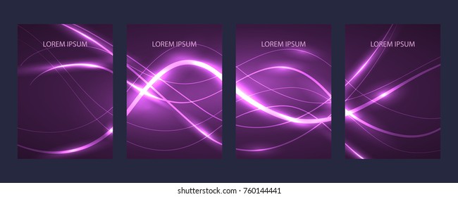 Abstract vector modern brochure with lines and waves / annual report /design templates / future Poster template design
