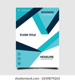 Abstract vector modern Business flyers, brochure, magazine with background blue cover vector size template