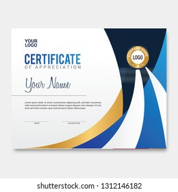 Abstract vector Modern Certificate, Vector, result, award, design templates with white background.