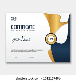 Abstract vector Modern Certificate, Vector, result, award, design templates with white background.