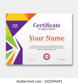 Abstract vector Modern Certificate, Vector, result, award, design templates with white background.