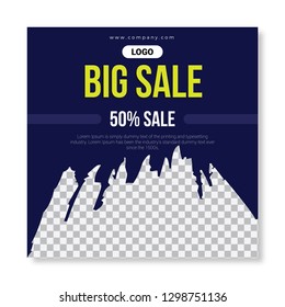 Abstract vector Modern Discount Banner, Vector, Banner, Social Banner, design templates with white background.