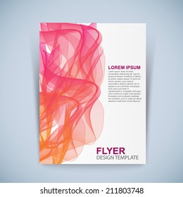 Abstract vector modern flyer