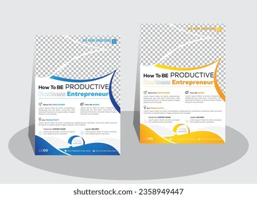Abstract vector modern flyer  annual report with white background  Clean and unique design template with agency logo and icon  corporate  creative flyer 2024  editable vector   modern concept.