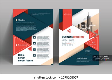 Abstract vector modern flyer  brochure / annual report /design templates / stationery  with white background in size a4 