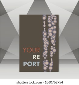 Folleto de volante moderno de vector abstracto