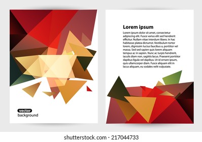 Abstract vector modern flyer / brochure design templates 