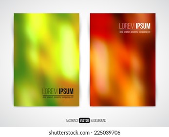 Abstract vector modern flyer / brochure design template with colorful background.