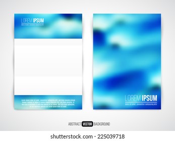 Abstract vector modern flyer / brochure design template with colorful background.