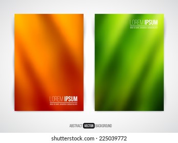 Abstract vector modern flyer / brochure design template with colorful background.