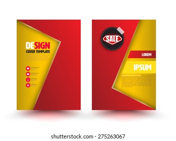 Abstract vector modern flyer brochure design templates. Vector illustration. Can use for  promotion poster and printing ad.