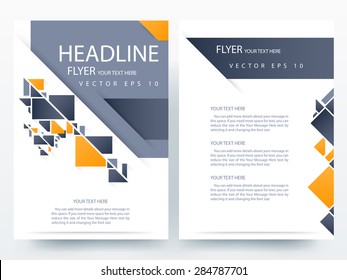 Abstract Vector Modern Flyer  Brochure / Annual Report /design Templates / Stationery  With White Background In Size A4 