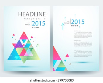 Abstract vector modern flyer  brochure / annual report /design templates / stationery  with white background in size a4 