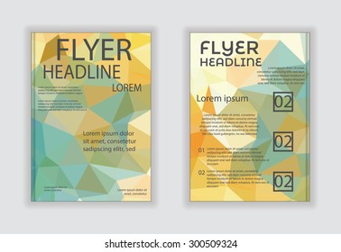 Abstract vector modern flyer brochure design templates with business Template vector 