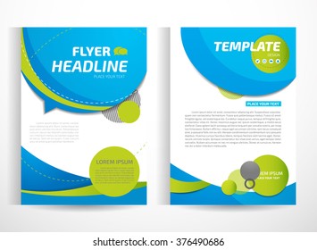 Abstract vector modern flyer brochure / annual report /design templates / stationery with white background in size a4