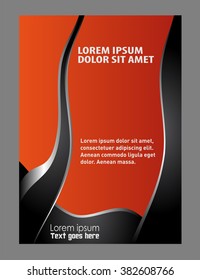 Abstract vector modern flyer / brochure design template
