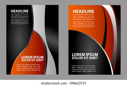 Abstract vector modern flyer brochure design templates

