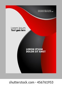 Abstract vector modern flyer brochure design templates
