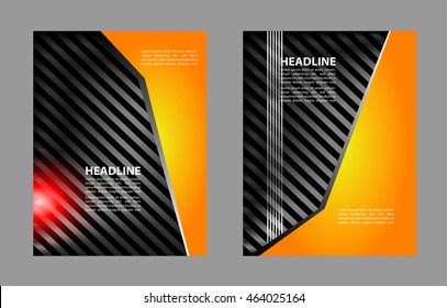 Abstract vector modern flyer brochure design templates
