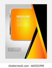 Abstract vector modern flyer / brochure design template
