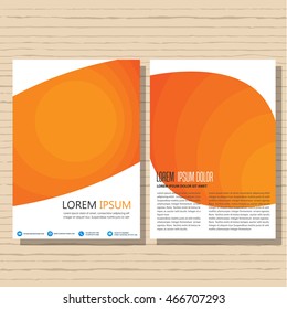 Abstract vector modern flyer / brochure design template