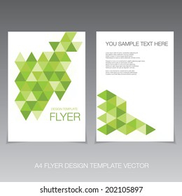 Abstract vector modern flyer design template 