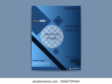 Abstract vector modern flyers brochure. Business brochure flyer design layout template in A4 circles