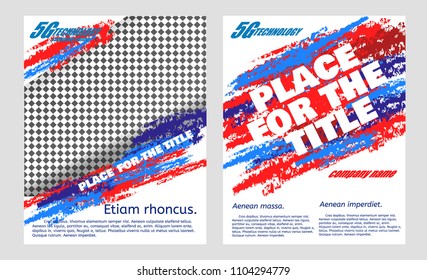 Abstract vector modern flyers brochure, annual report, design templates.