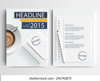 Abstract vector modern flyers brochure / annual report /design templates / stationery with white background in size a4